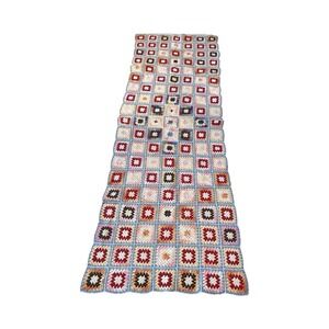 Vintage Hand Crochet Table Runner Dresser Scarf‎ Lace Doily 46X16